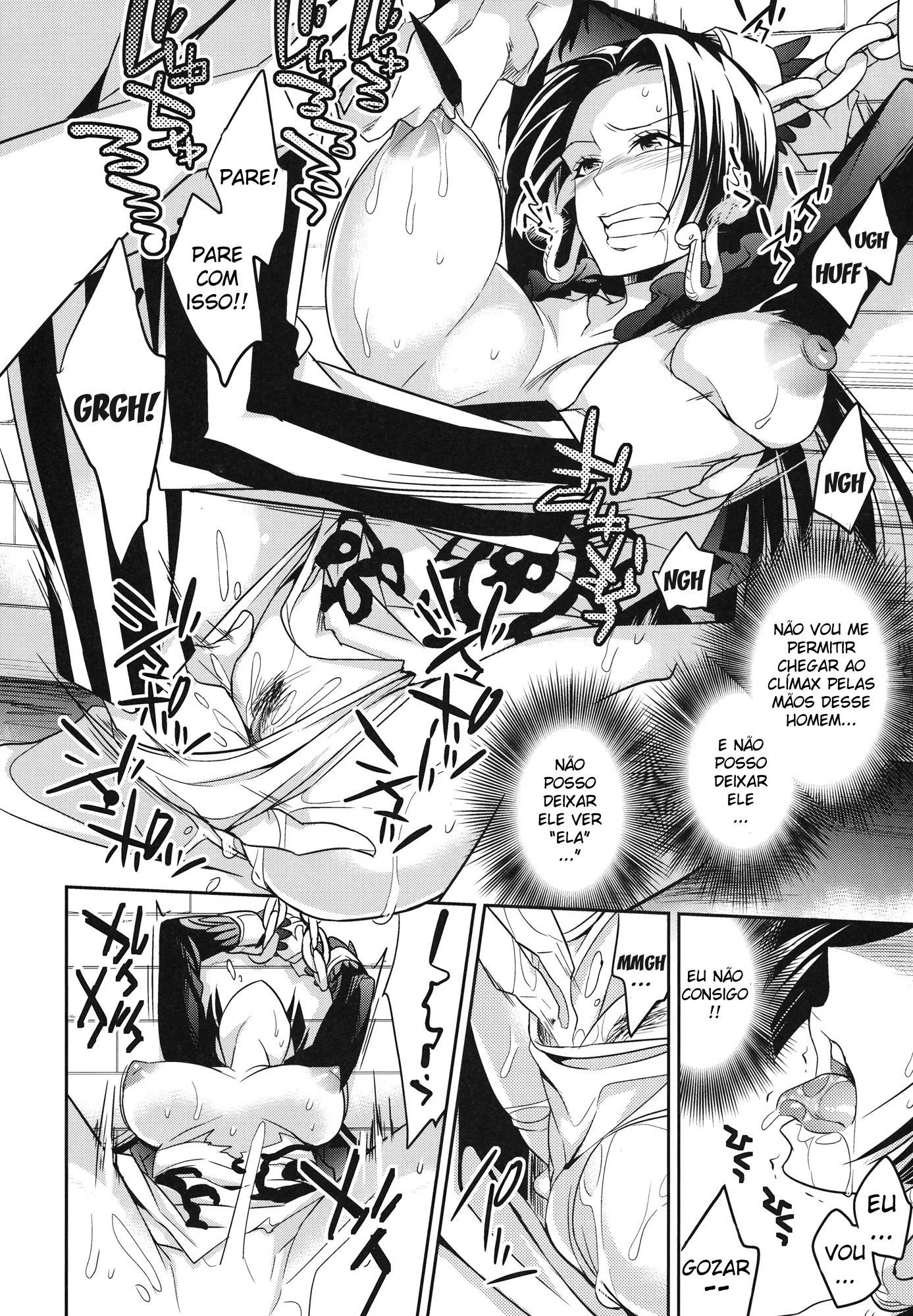 Hancock e Luffy: Foda Escondida no One Piece Hentai HQ Brasileiro