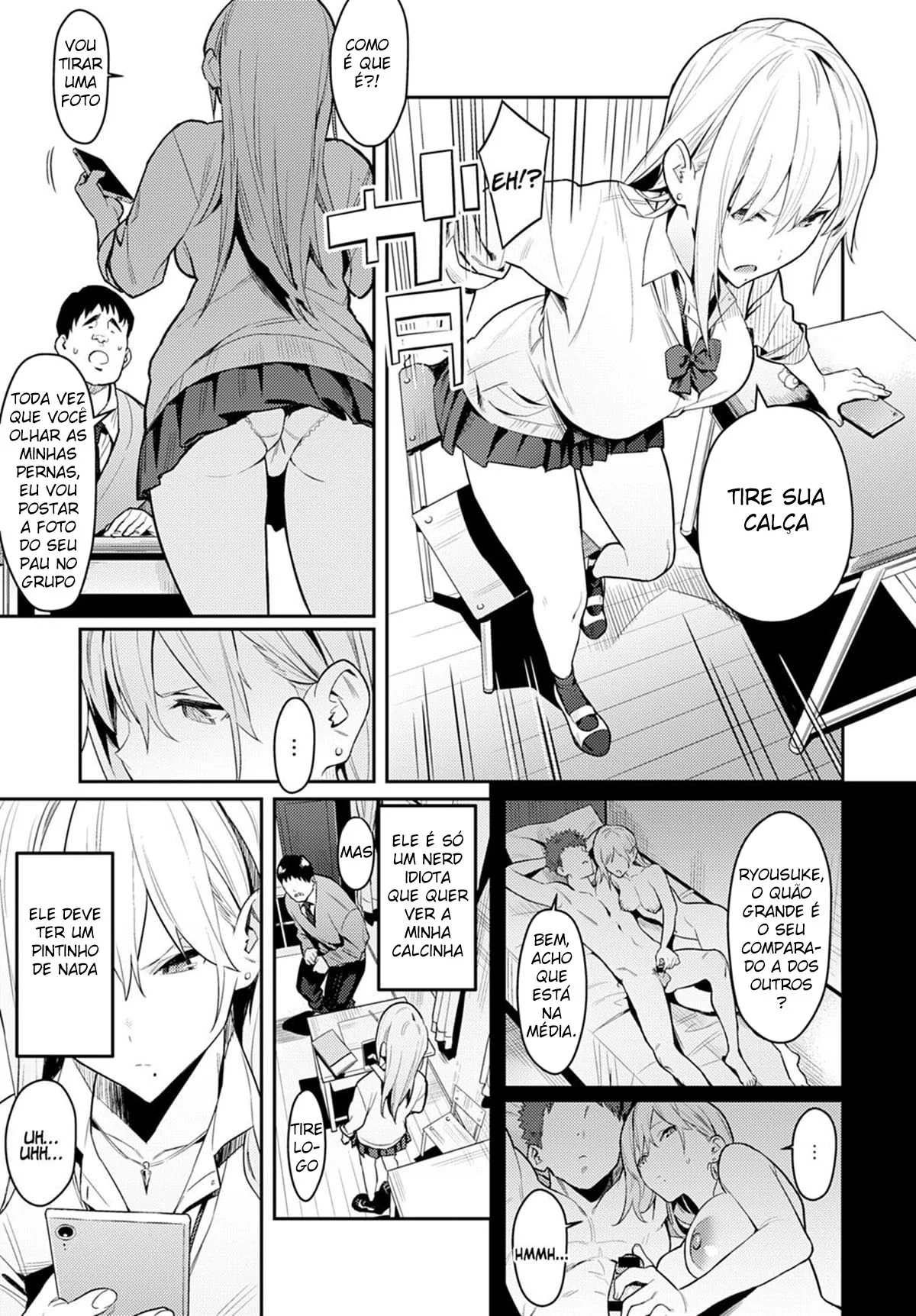 A Bela Gyaru e o Otaku Safado ~ Embarque nesse Hentai HQ Brasileiro Quente!