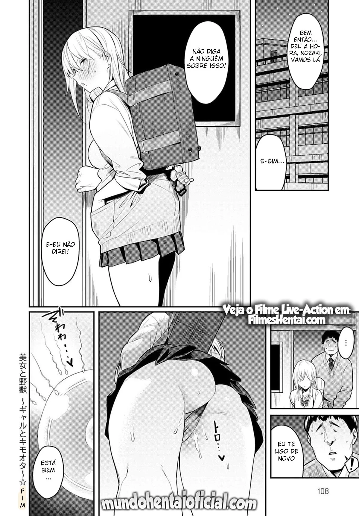 A Bela Gyaru e o Otaku Safado ~ Embarque nesse Hentai HQ Brasileiro Quente!