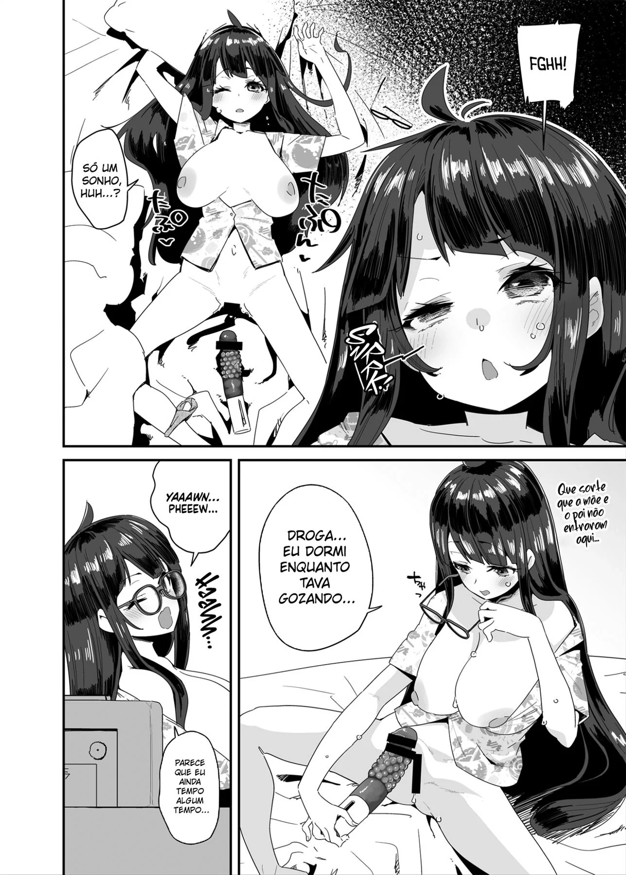 Colegial Piranha se Masturbando na Escola – Hentai HQ Brasileiro