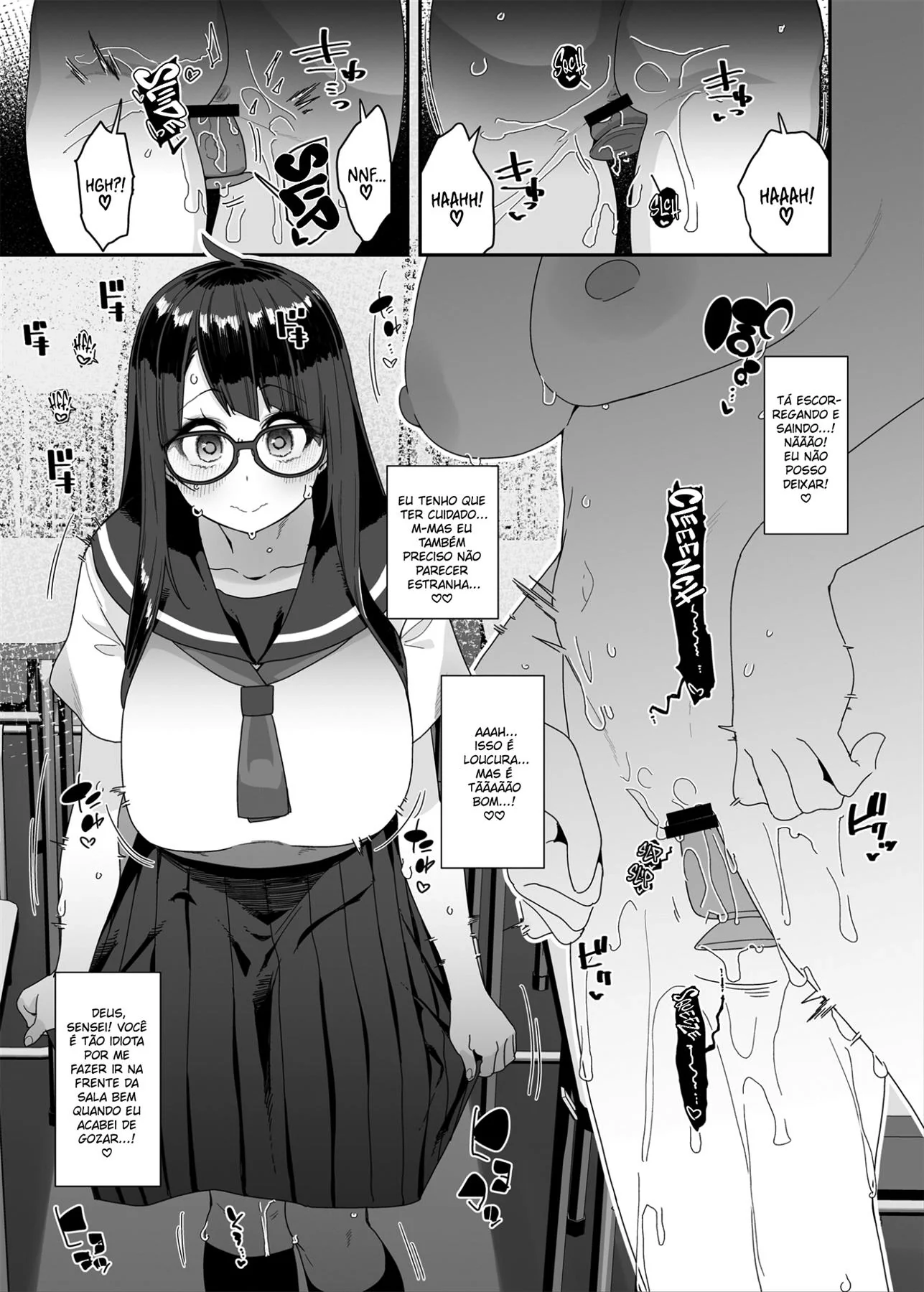 Colegial Piranha se Masturbando na Escola – Hentai HQ Brasileiro