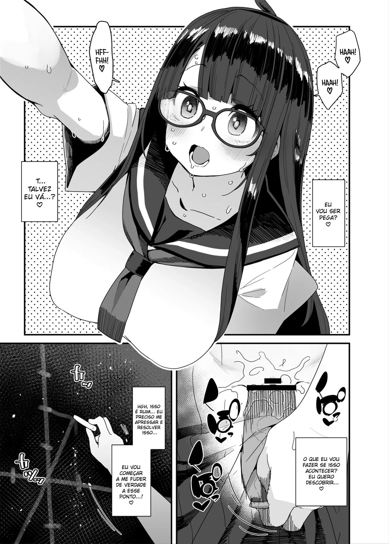 Colegial Piranha se Masturbando na Escola – Hentai HQ Brasileiro