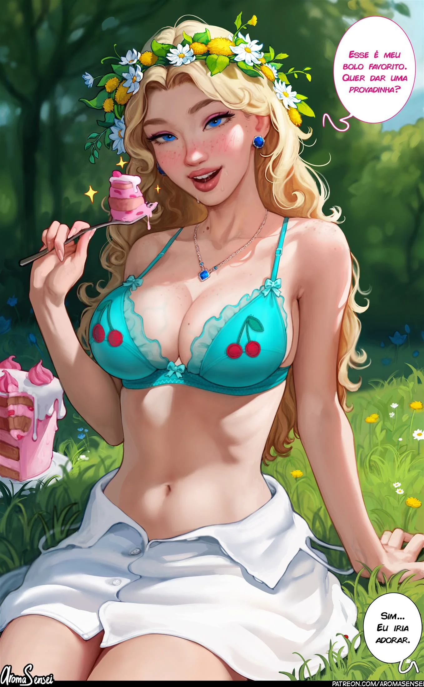 A Dança da Flores da Piranha Haley em Hentai HQ Brasileiro