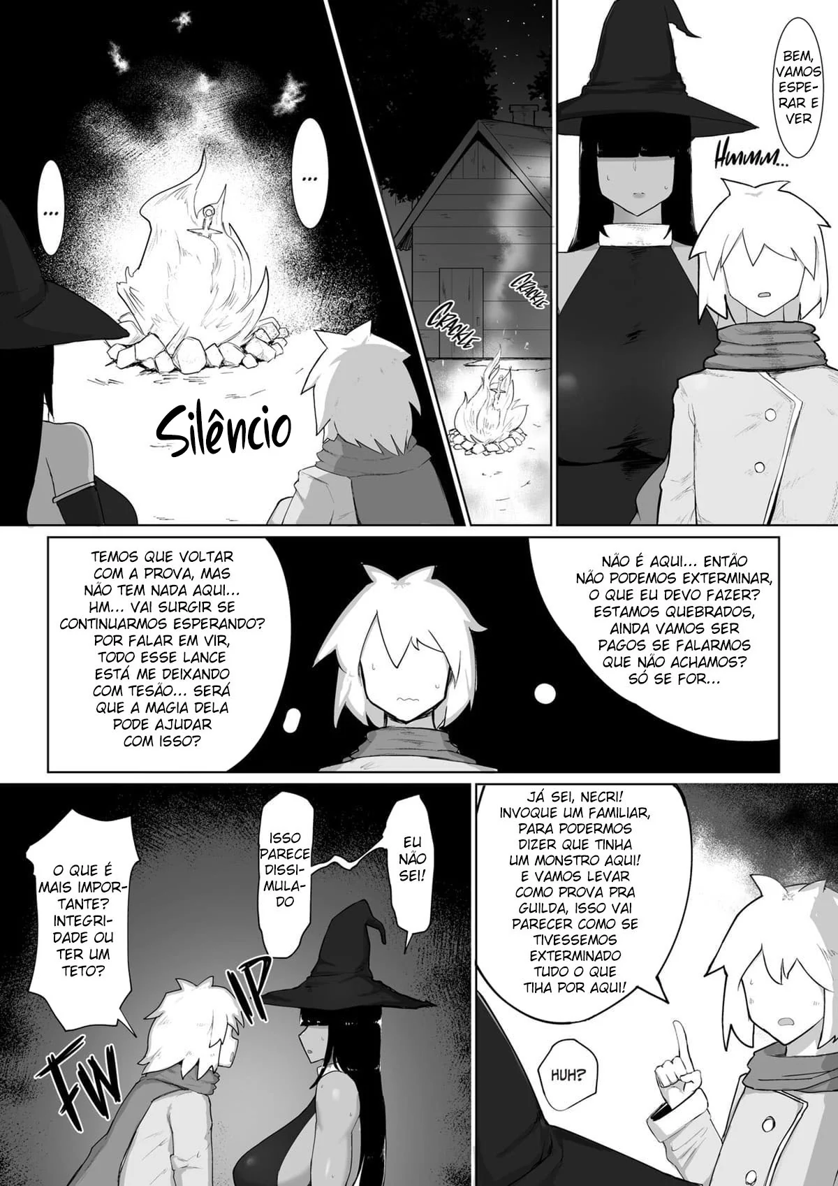 Bruxa Piranha lança Feitiço da Putaria na Equipe Safada em Porno Hentai