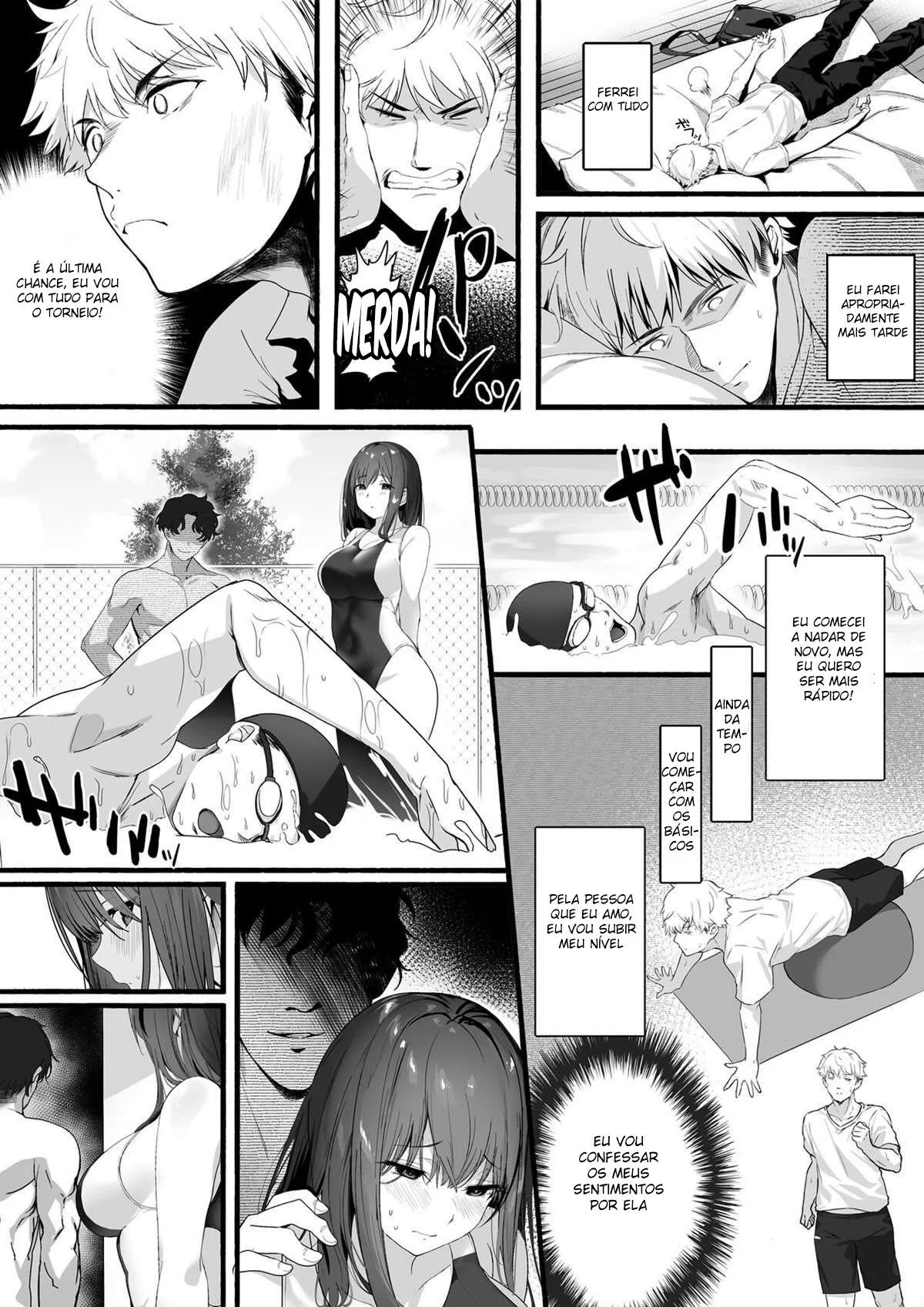 A Piranha da Natação: Buceta na Rola do Idiota em Manga Hentai
