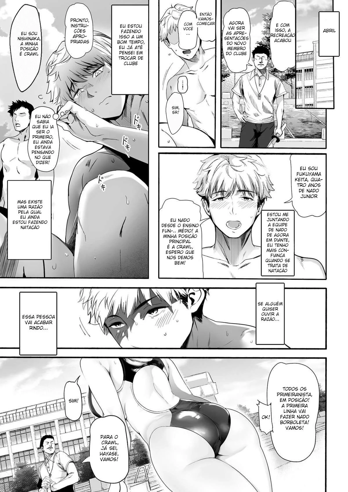 A Piranha da Natação: Buceta na Rola do Idiota em Manga Hentai