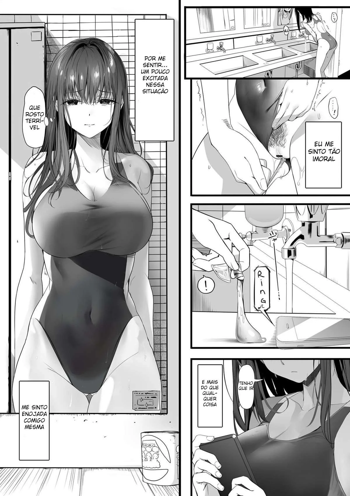 A Piranha da Natação: Buceta na Rola do Idiota em Manga Hentai