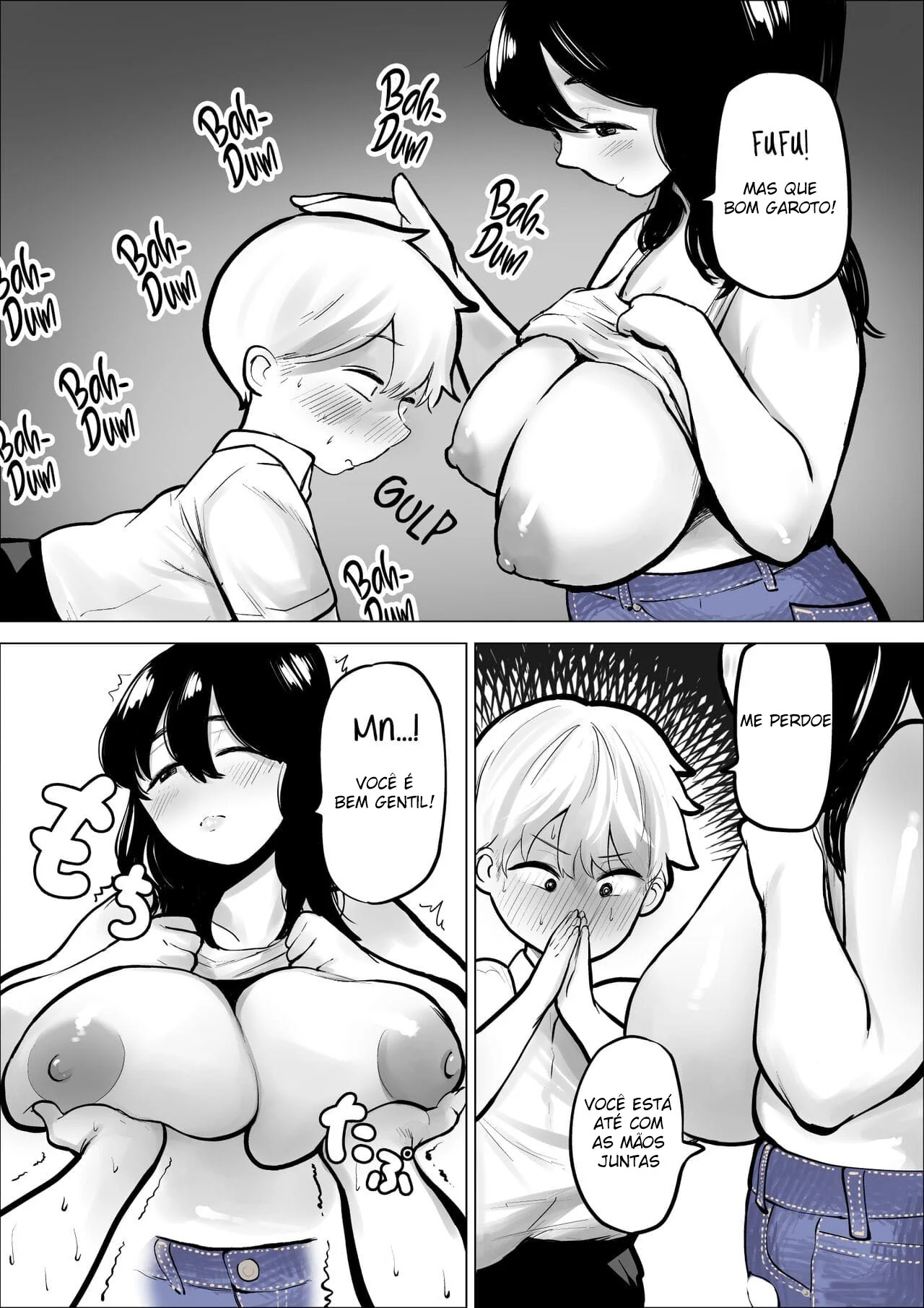 “Seduzida pela Safada da Irmã do meu Parceiro” em hentai HQ