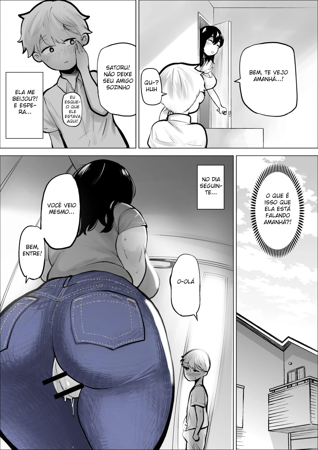 “Seduzida pela Safada da Irmã do meu Parceiro” em hentai HQ