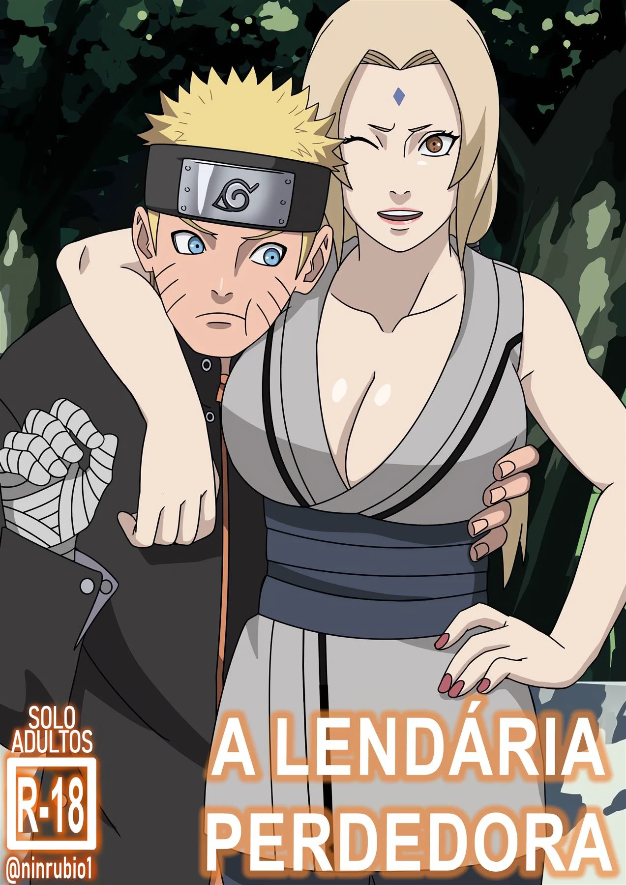 Apostas quentes com Tsunade e Naruto em Hentai HQ Brasileiro