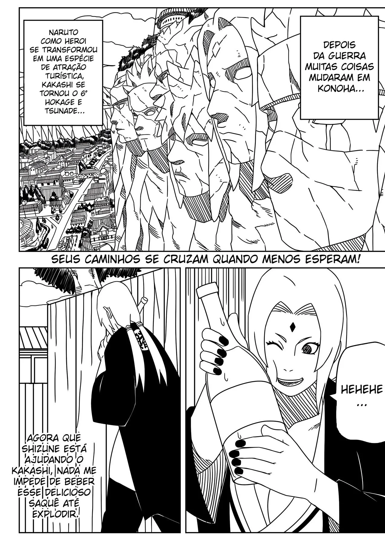 Apostas quentes com Tsunade e Naruto em Hentai HQ Brasileiro