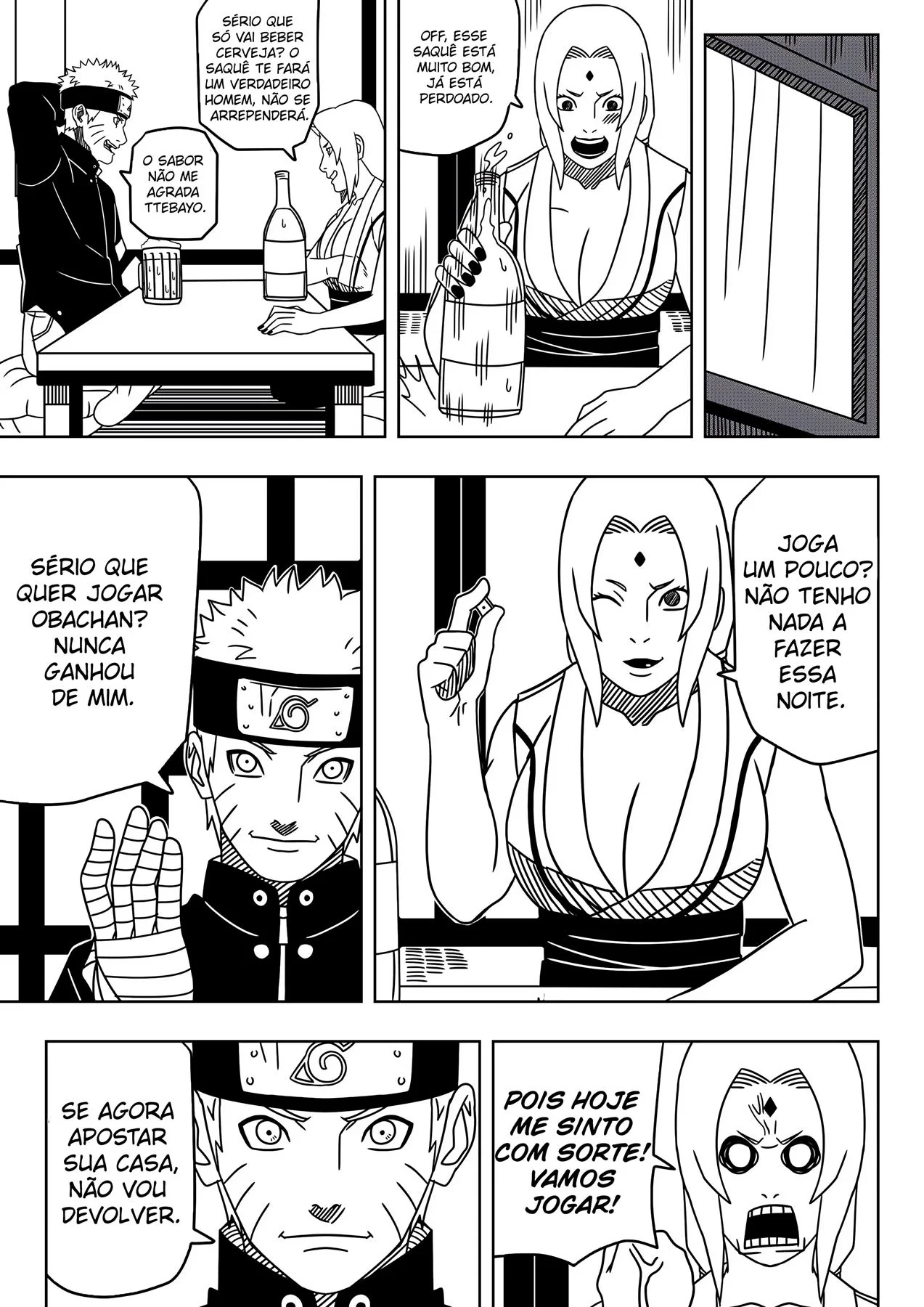 Apostas quentes com Tsunade e Naruto em Hentai HQ Brasileiro