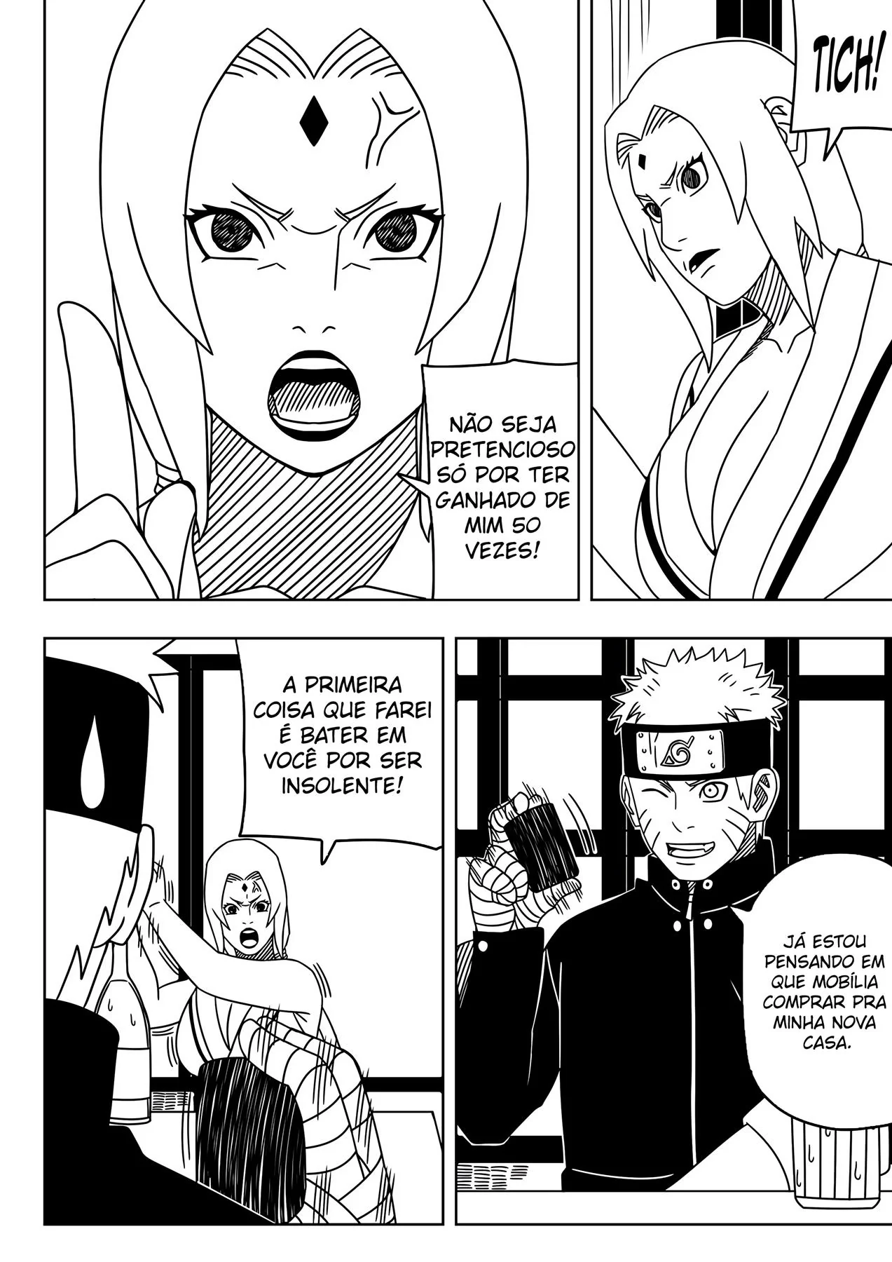 Apostas quentes com Tsunade e Naruto em Hentai HQ Brasileiro