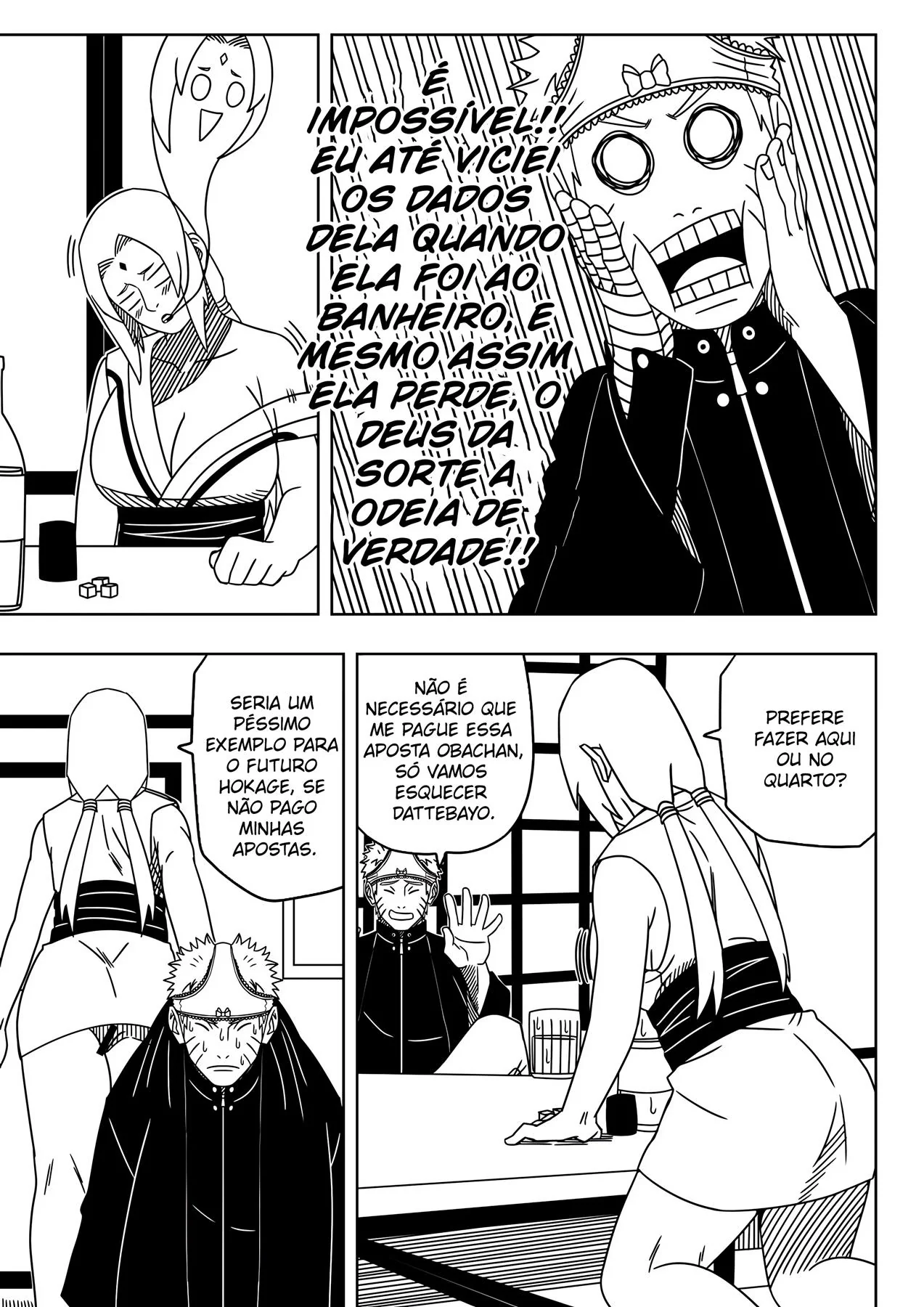 Apostas quentes com Tsunade e Naruto em Hentai HQ Brasileiro