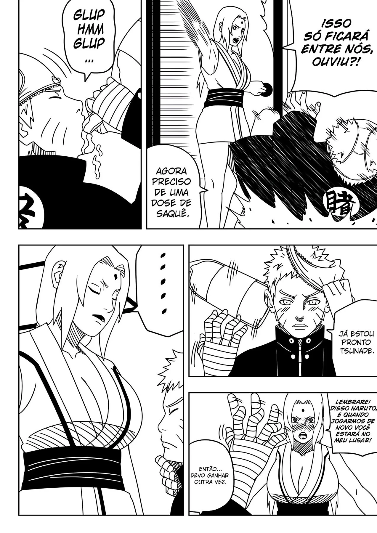 Apostas quentes com Tsunade e Naruto em Hentai HQ Brasileiro