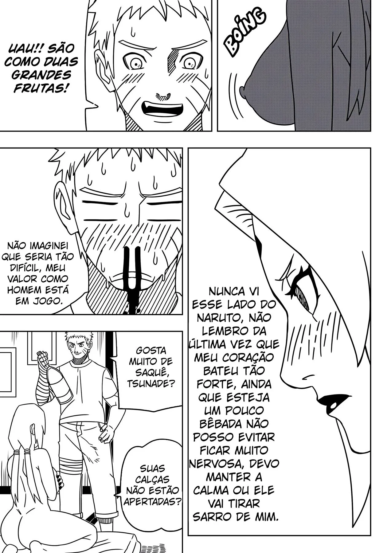 Apostas quentes com Tsunade e Naruto em Hentai HQ Brasileiro