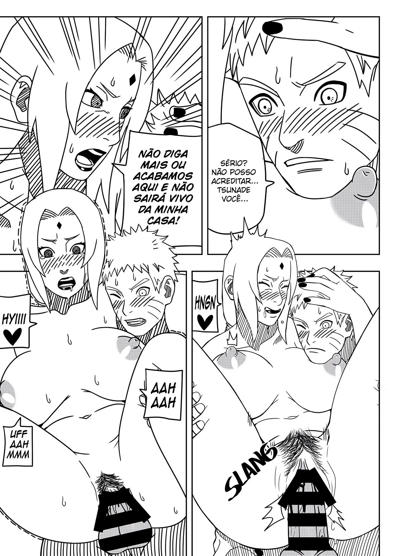 Apostas quentes com Tsunade e Naruto em Hentai HQ Brasileiro