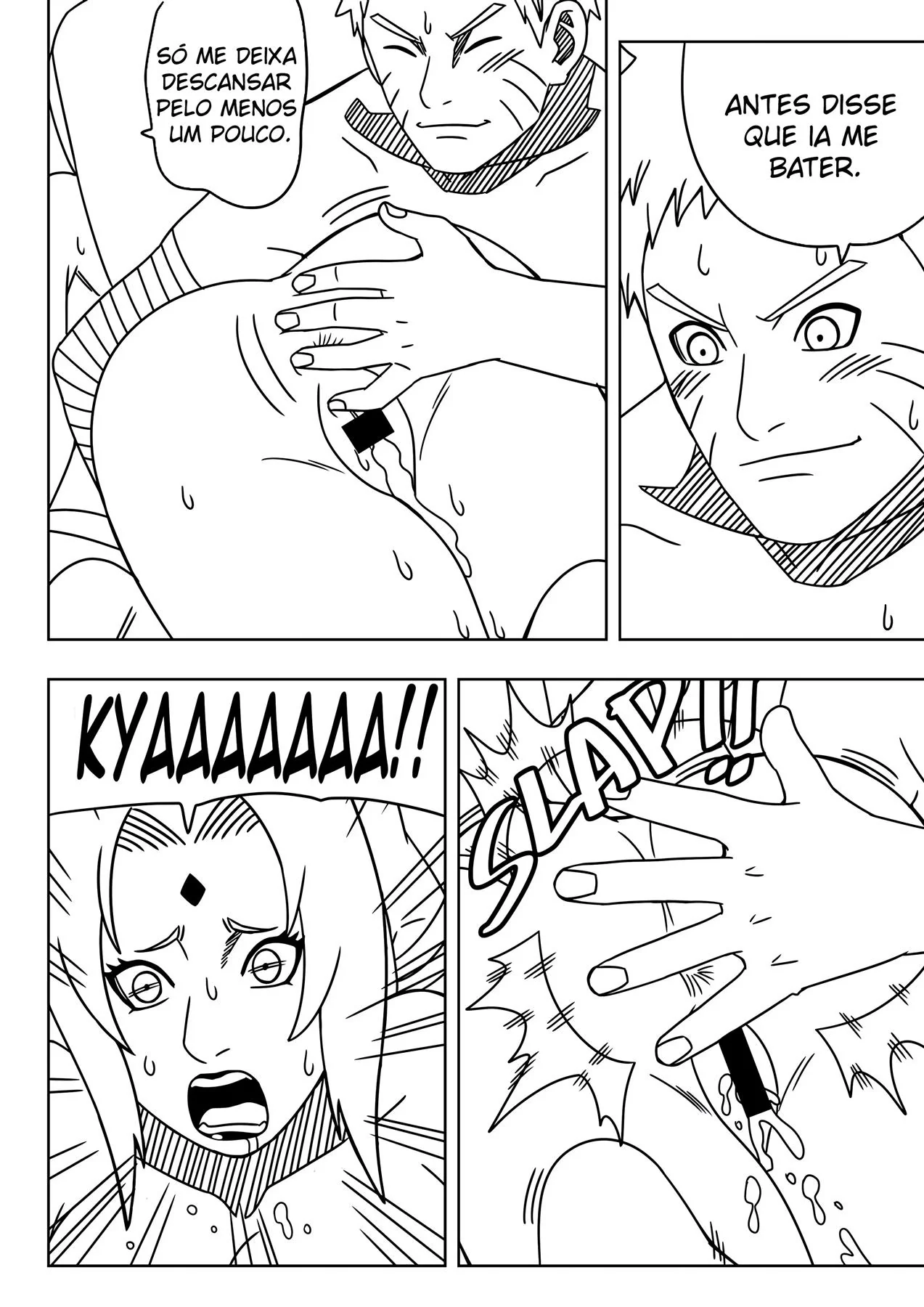 Apostas quentes com Tsunade e Naruto em Hentai HQ Brasileiro