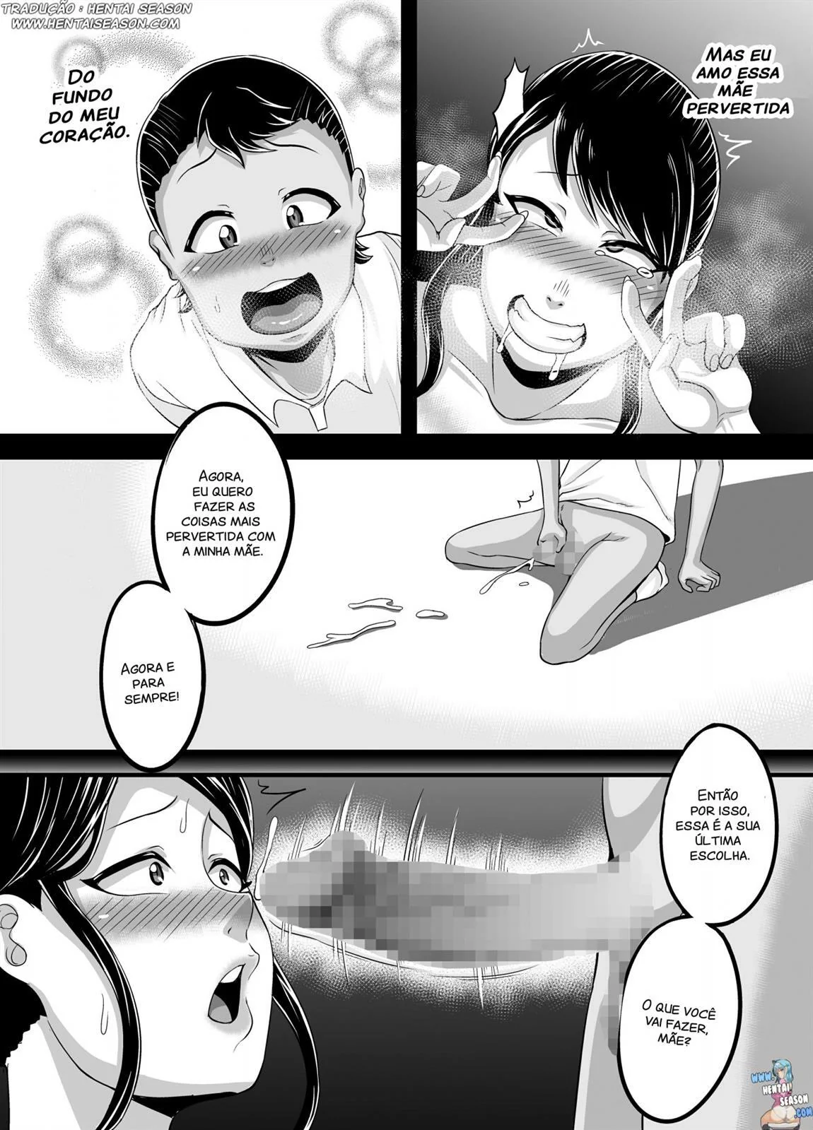 A Primeira Rola do Filho – Milf Ajuda o Filho a se Resolver! em Hentai HQ