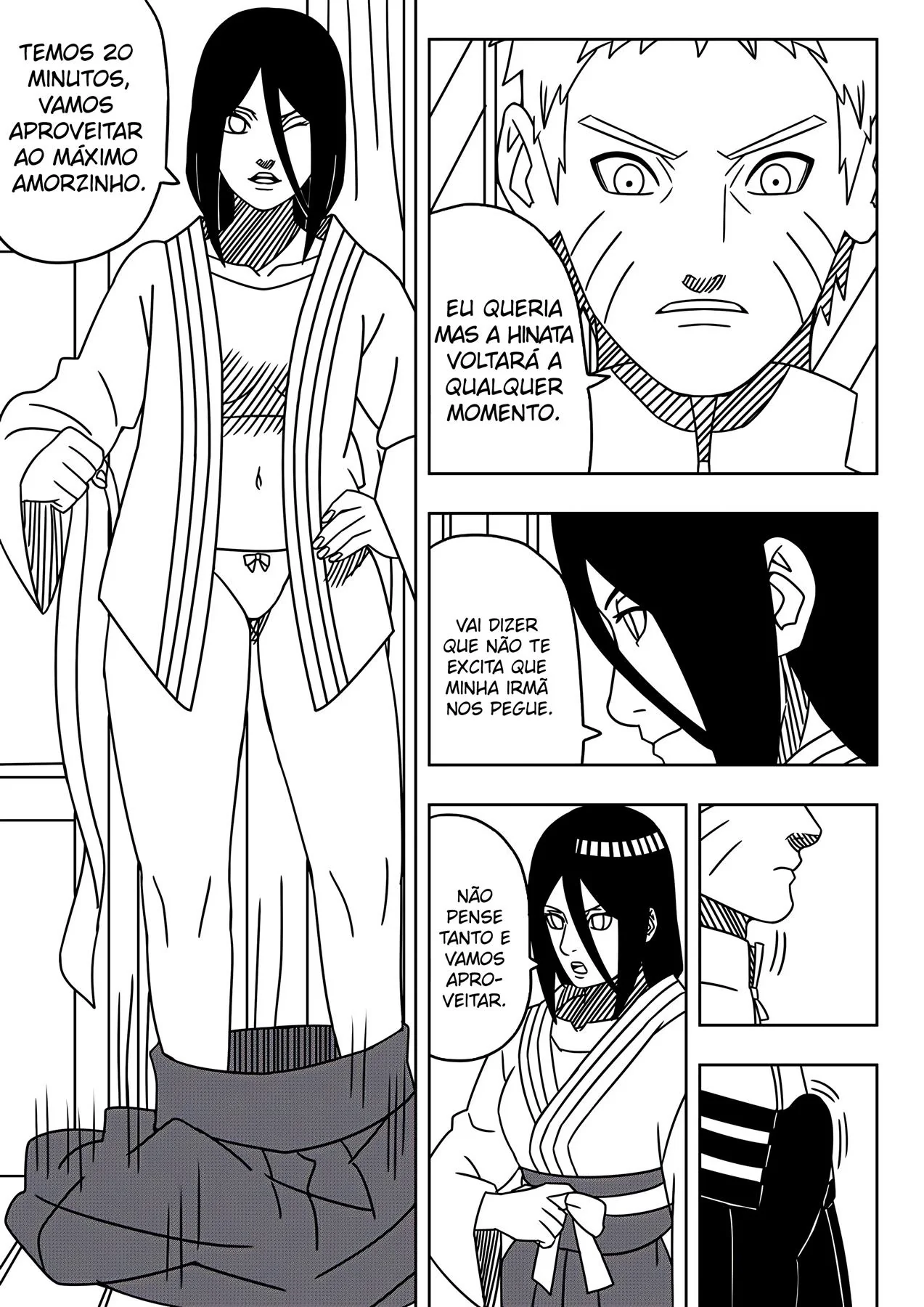 Hanabi enlouquecendo com a pica do Naruto porno em Hentai HQ Brasileiro