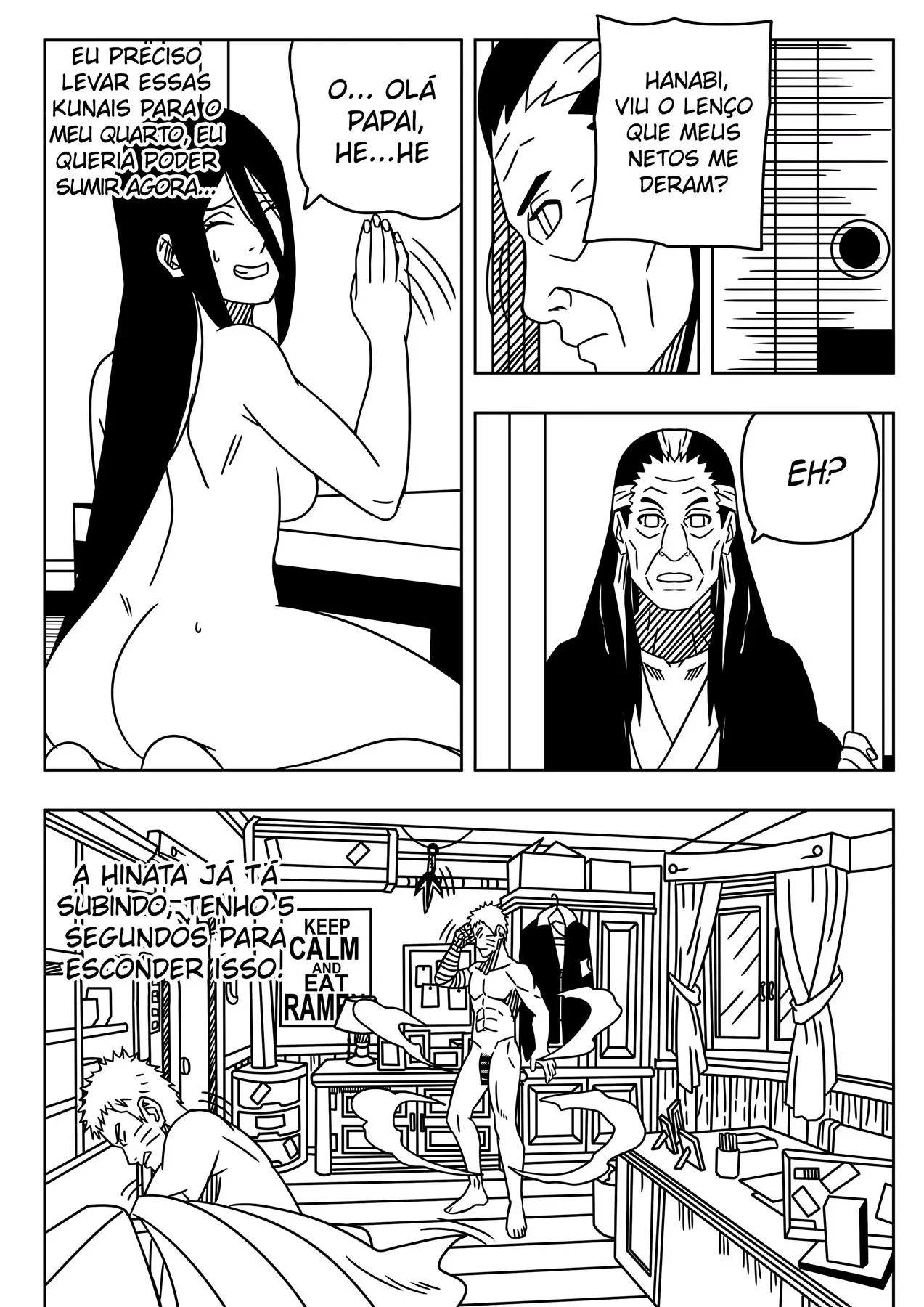Hanabi enlouquecendo com a pica do Naruto porno em Hentai HQ Brasileiro