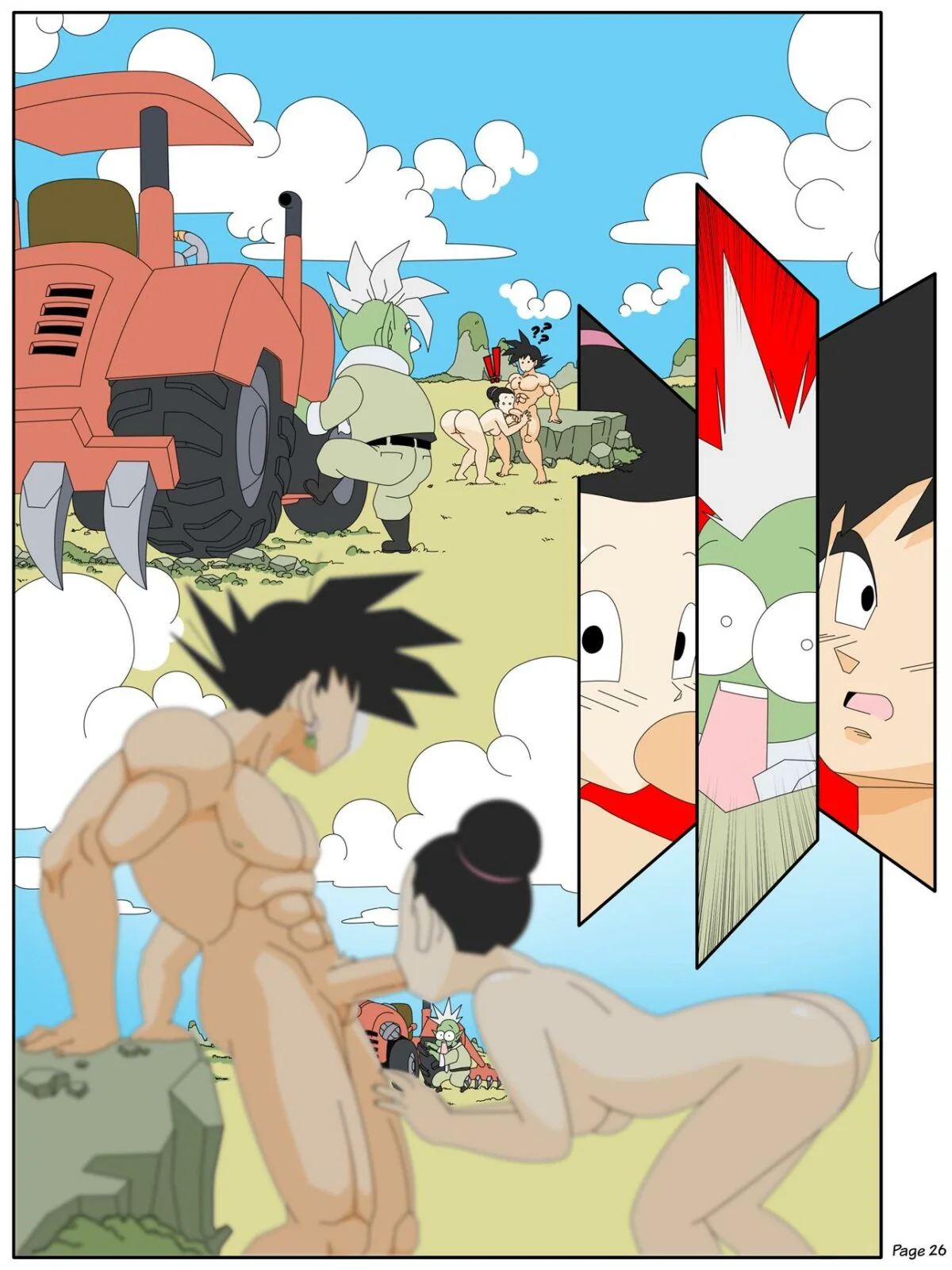 Zamasu e a Pica de Goku na Buceta da Chichi – Dragon Ball Super Hentai em HQ Brasileiro