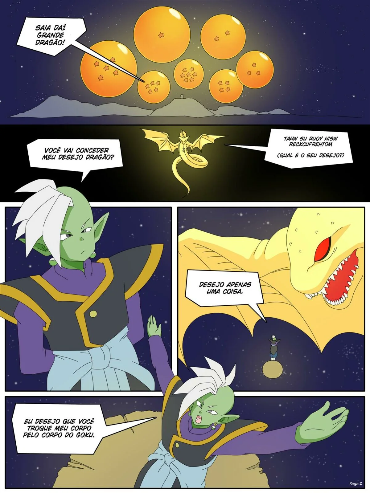 Zamasu e a Pica de Goku na Buceta da Chichi – Dragon Ball Super Hentai em HQ Brasileiro