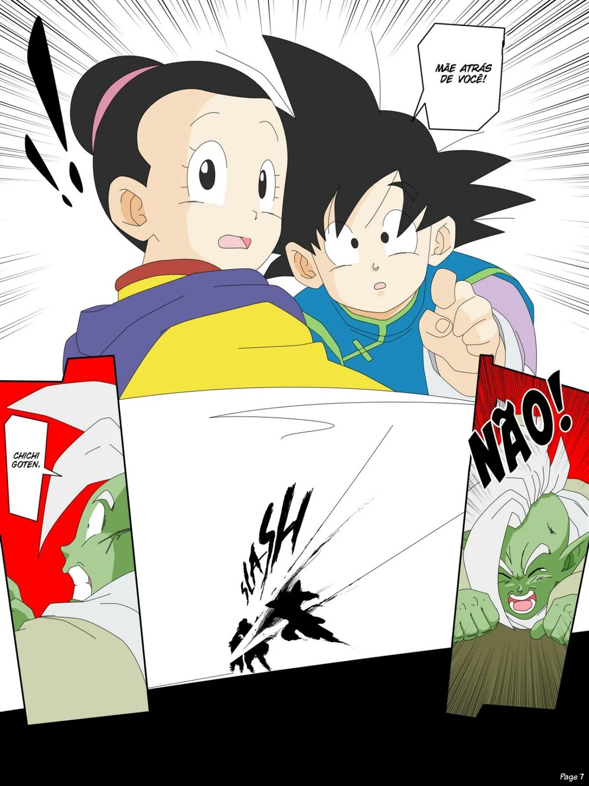 Zamasu e a Pica de Goku na Buceta da Chichi – Dragon Ball Super Hentai em HQ Brasileiro