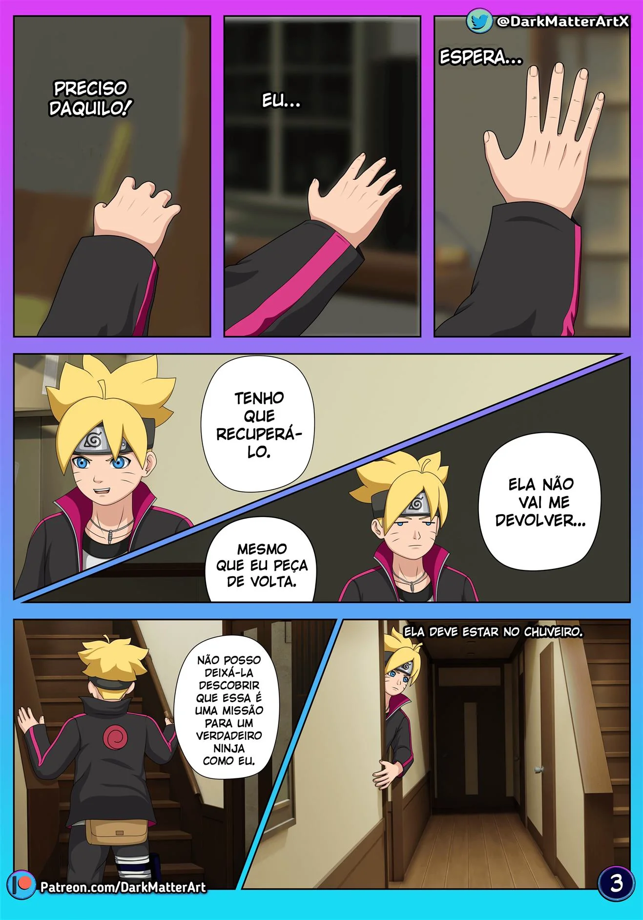 Boruto descobre os segredos obscuros de sua mamãe piranha – Hentai HQ Brasileiro