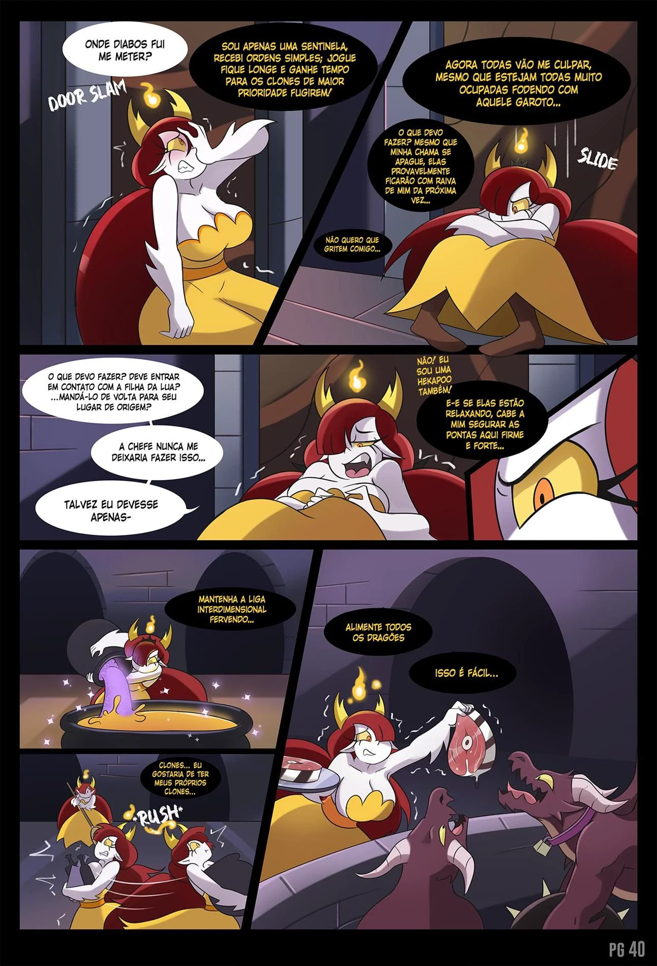 Marco enfrenta provação difícil após fuder as Hekapoo em hentai HQ brasileiro