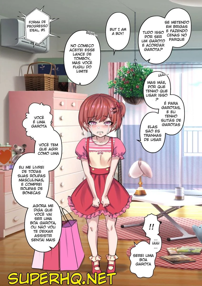 Inocência Perdida: Jovem Novinho é Alvo de Experimento e se Transforma em uma Bichinha Submissa em Hentai HQ