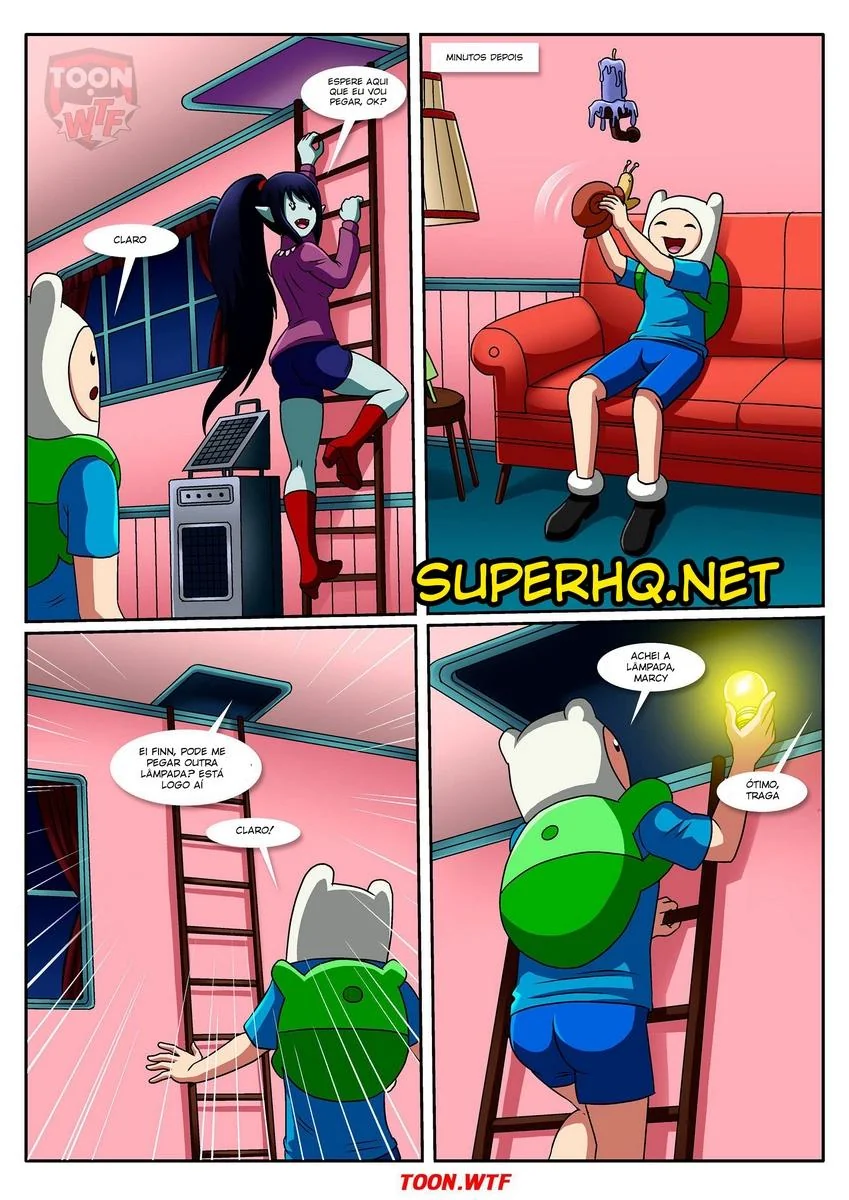 Finn cai em uma armadilha da Marceline e acaba se dando mal – Hentai HQ Brasileiro