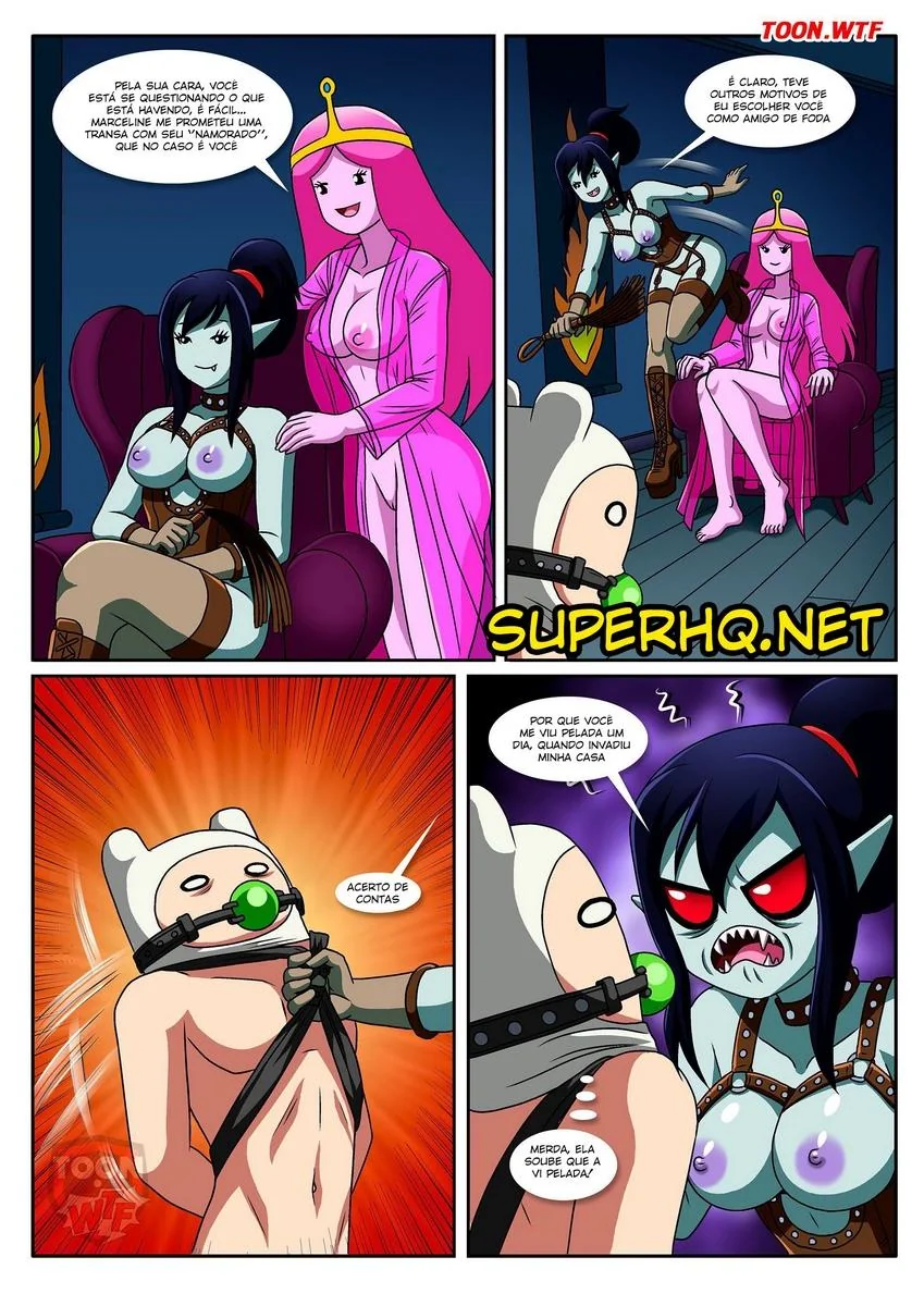 Finn cai em uma armadilha da Marceline e acaba se dando mal – Hentai HQ Brasileiro