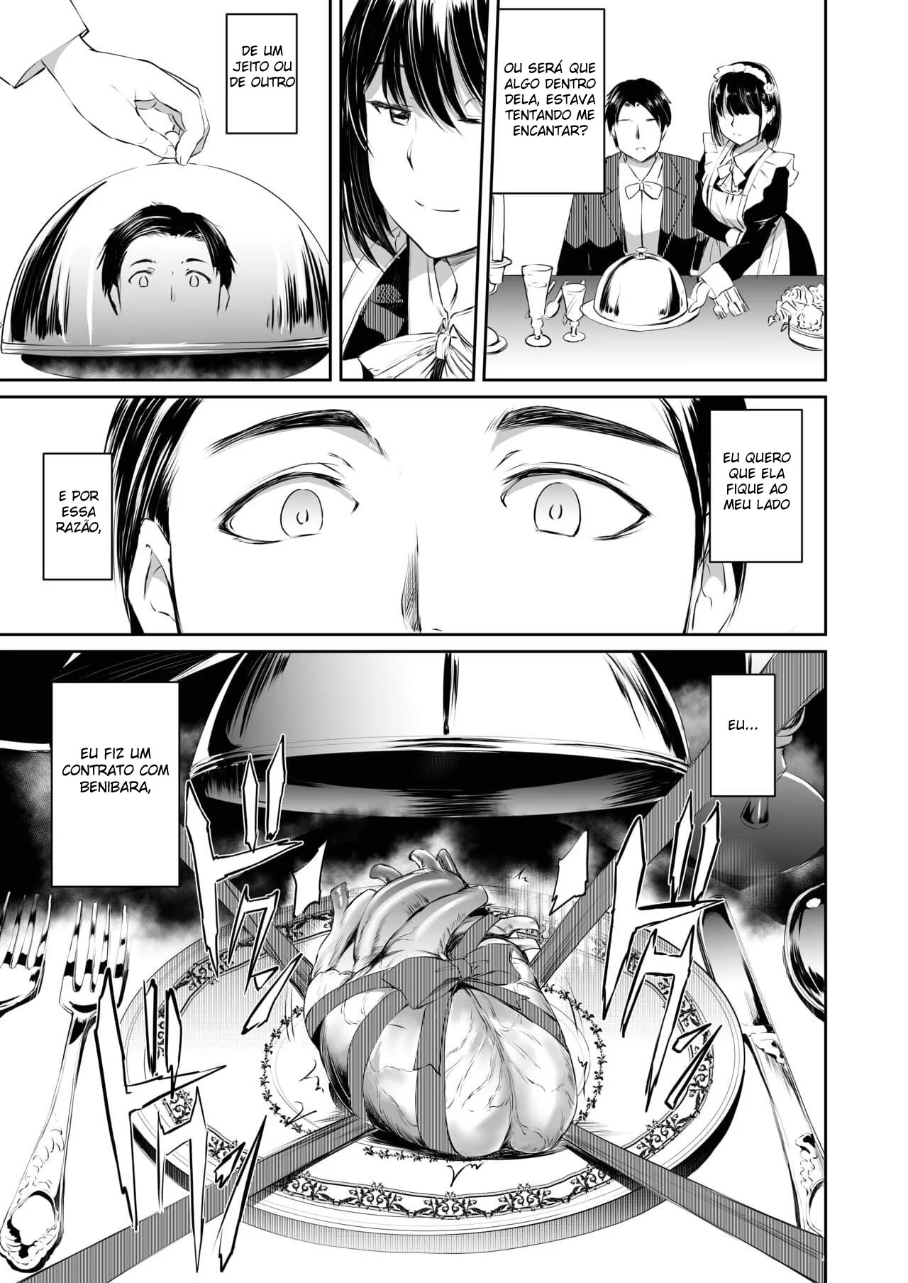 Akuma de Maid. 2 Piranha Demonia Fode Dona de Casa Safada em Hentai HQ Brasileiro
