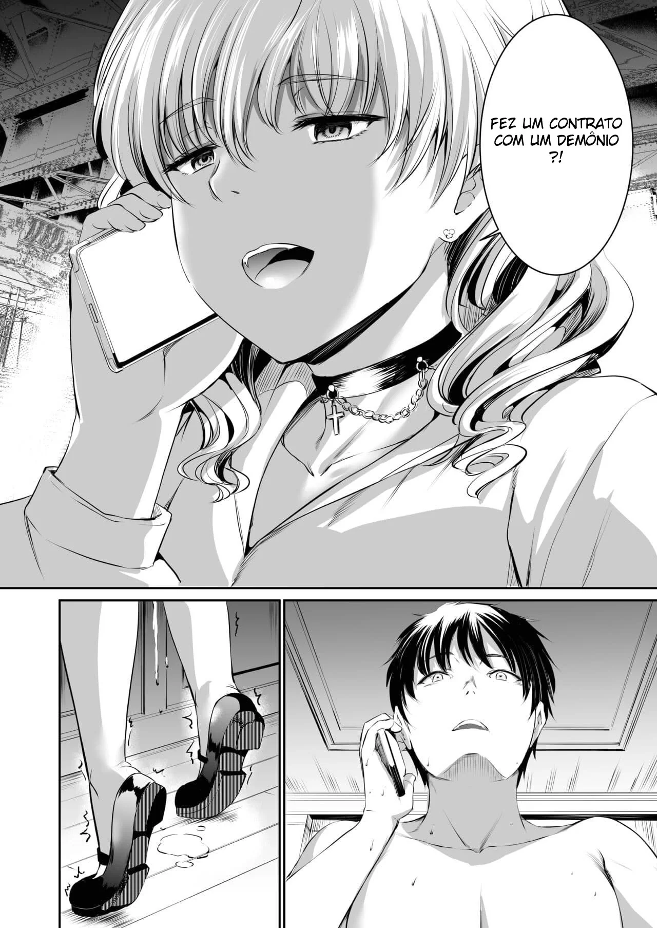 Akuma de Maid. 2 Piranha Demonia Fode Dona de Casa Safada em Hentai HQ Brasileiro