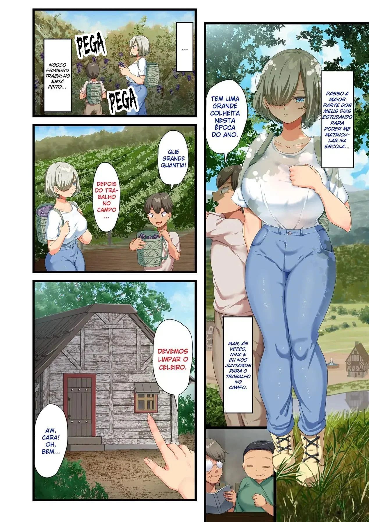 Kento e sua piranha safada: reencontro pra foder em hentai HQ brasileiro