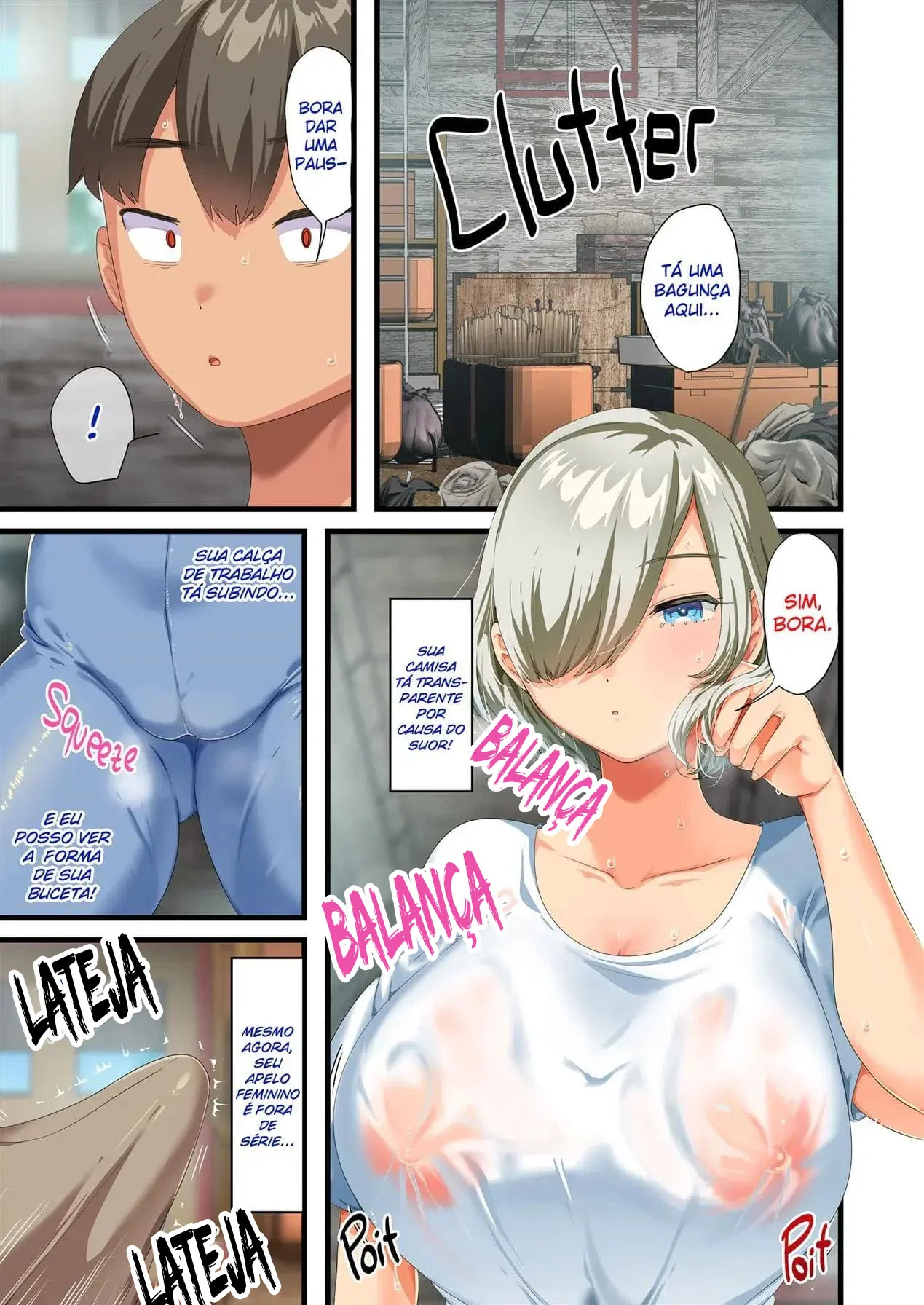Kento e sua piranha safada: reencontro pra foder em hentai HQ brasileiro