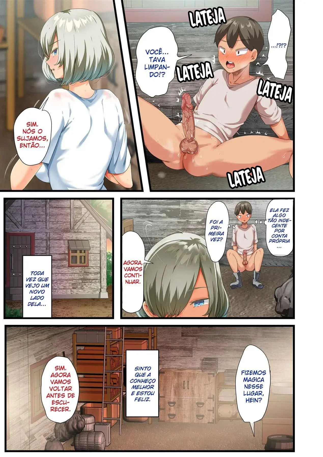 Kento e sua piranha safada: reencontro pra foder em hentai HQ brasileiro