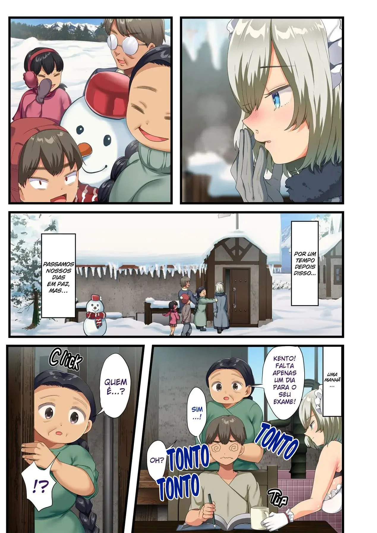 Kento e sua piranha safada: reencontro pra foder em hentai HQ brasileiro