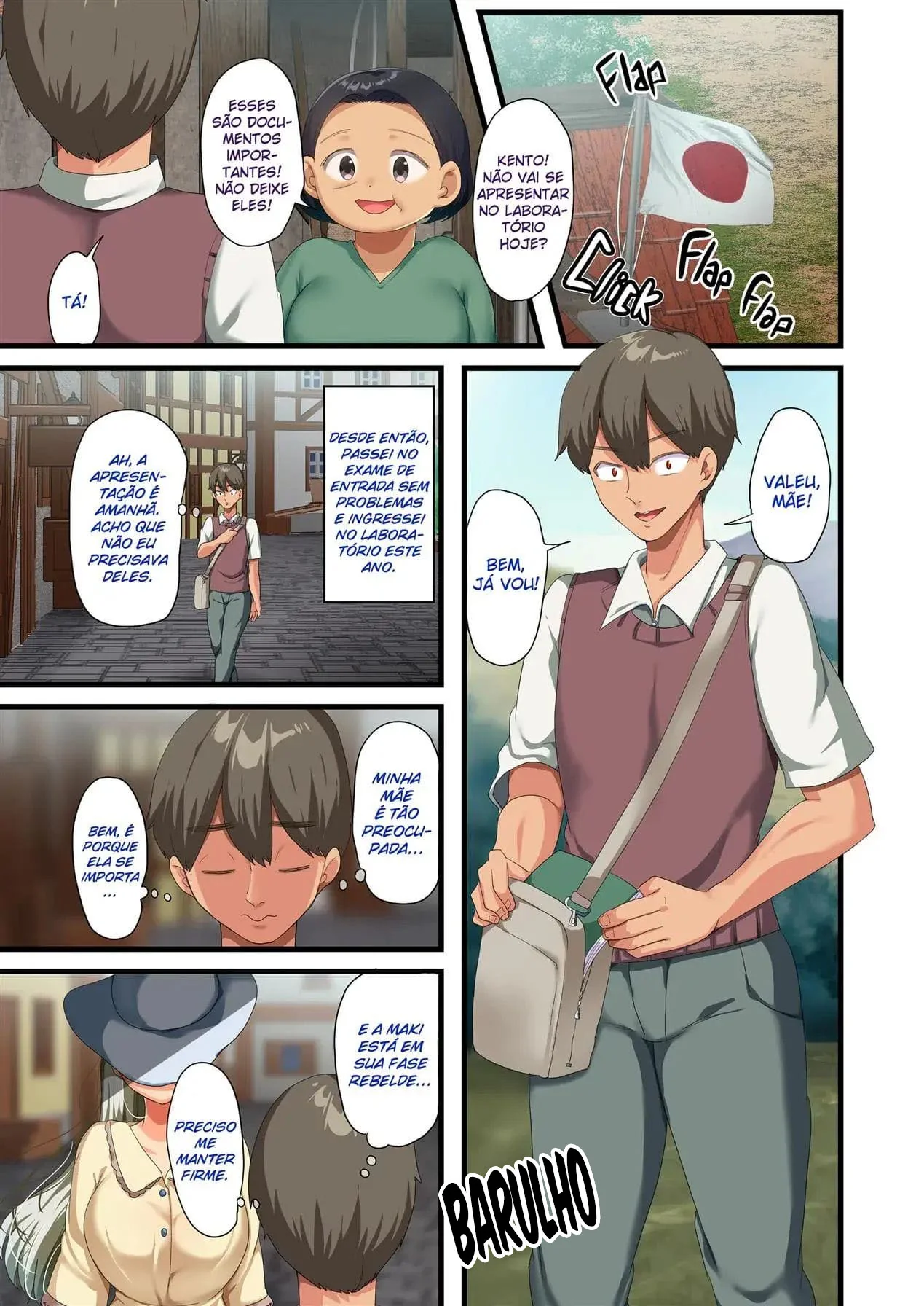 Kento e sua piranha safada: reencontro pra foder em hentai HQ brasileiro