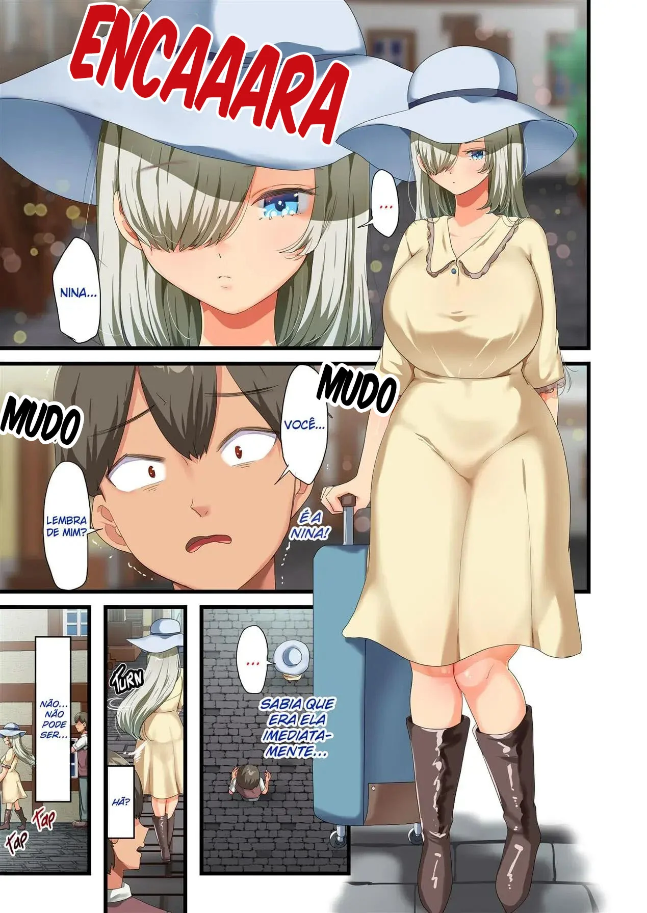Kento e sua piranha safada: reencontro pra foder em hentai HQ brasileiro
