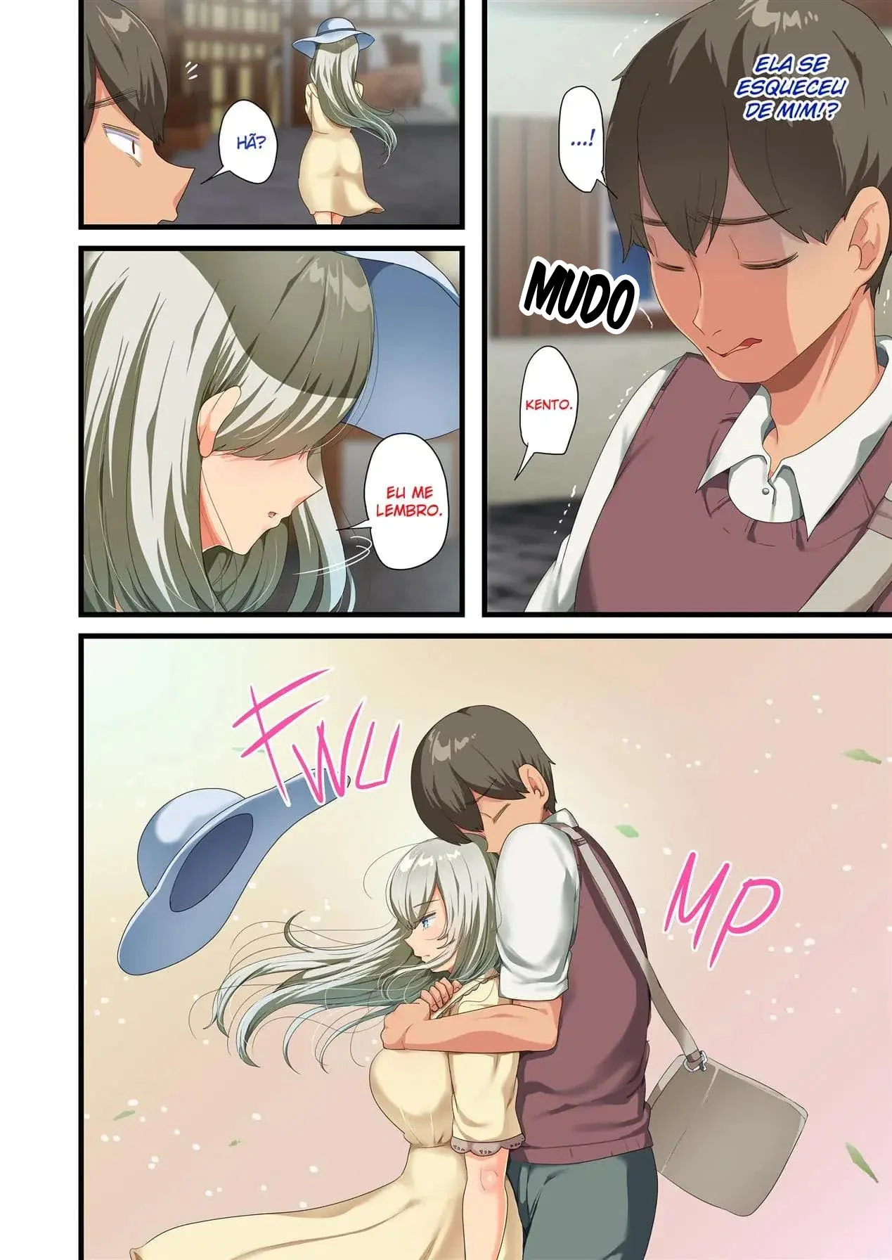 Kento e sua piranha safada: reencontro pra foder em hentai HQ brasileiro
