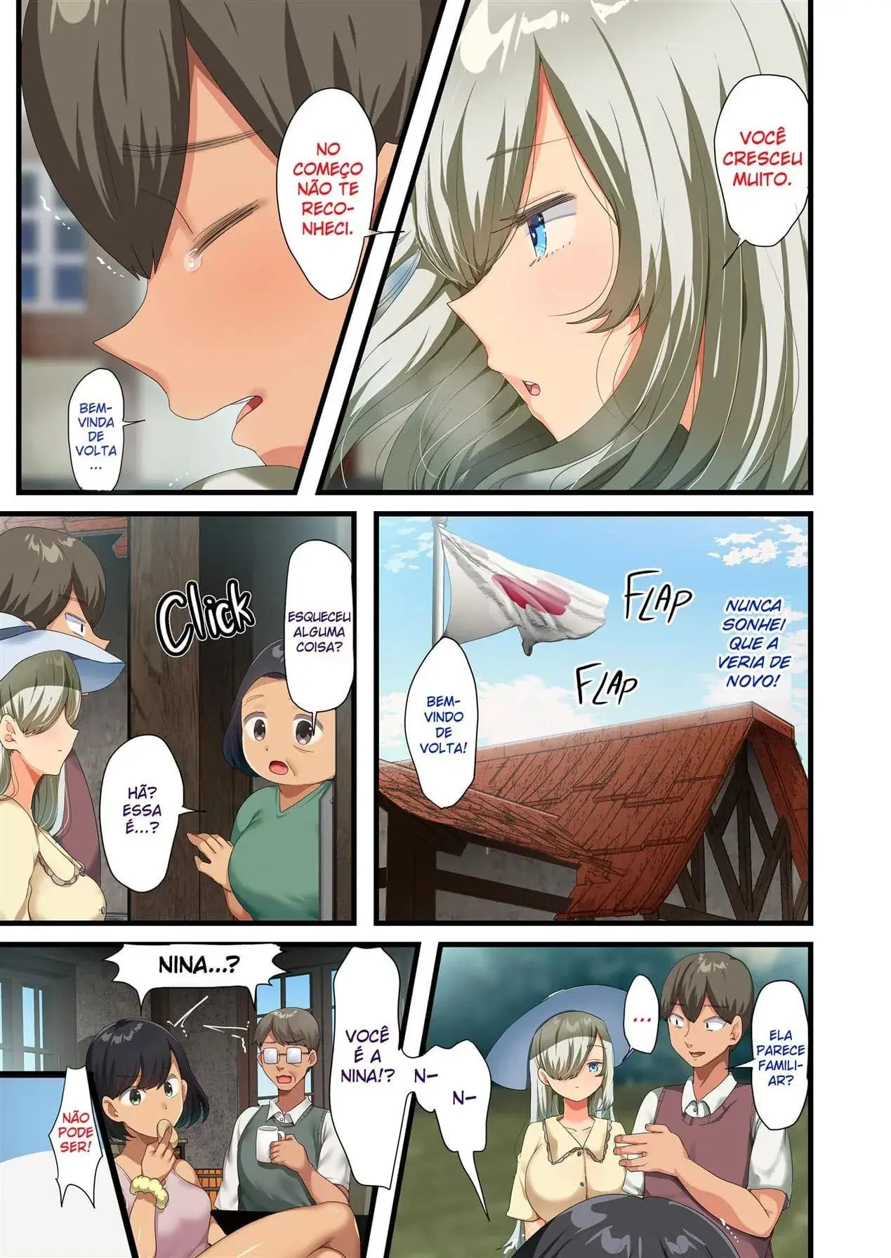 Kento e sua piranha safada: reencontro pra foder em hentai HQ brasileiro
