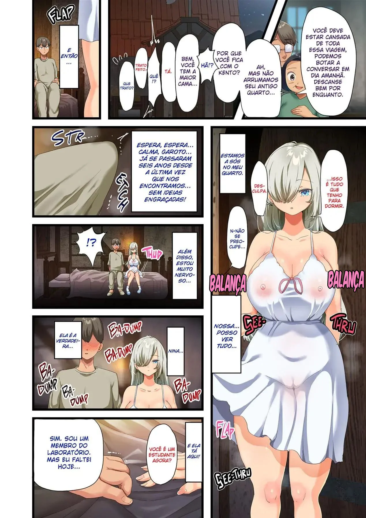 Kento e sua piranha safada: reencontro pra foder em hentai HQ brasileiro
