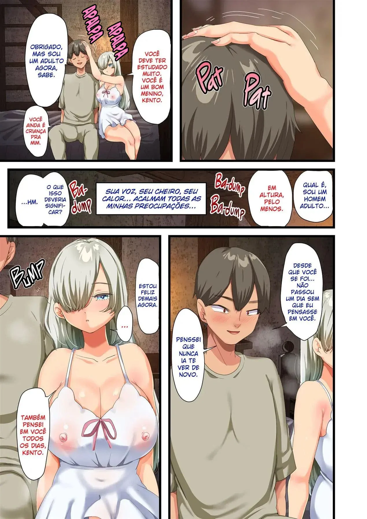 Kento e sua piranha safada: reencontro pra foder em hentai HQ brasileiro