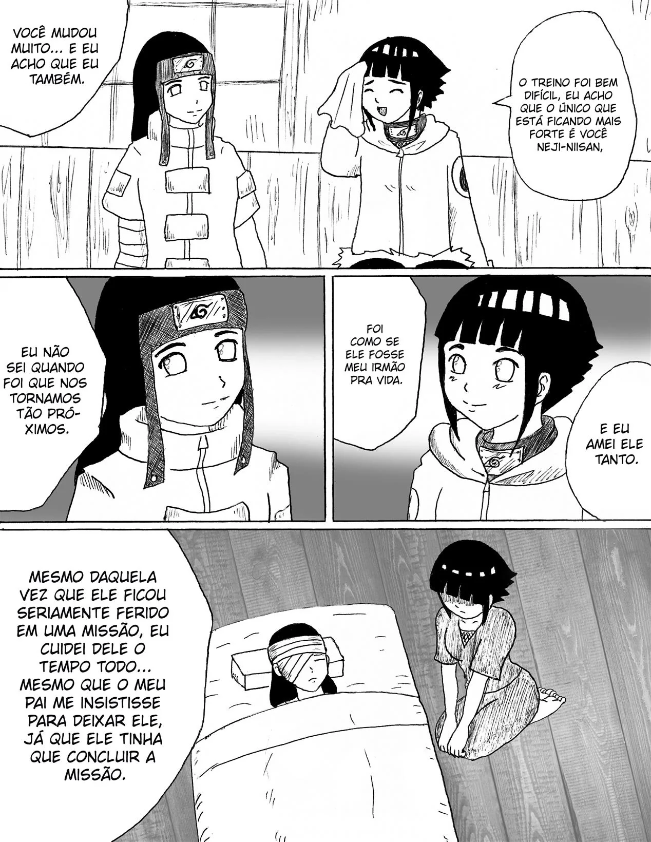 Neji se Aproxima da Irmã Piranha em Hentai HQ Brasileiro