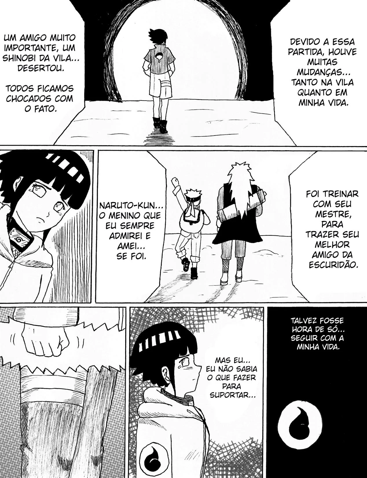 Neji se Aproxima da Irmã Piranha em Hentai HQ Brasileiro
