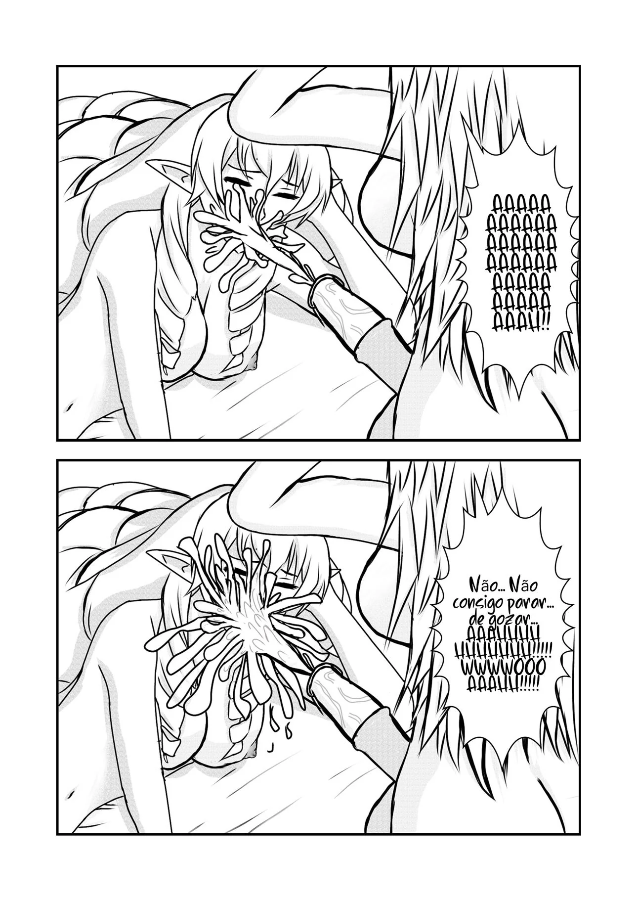 Piranha das Crônicas: Elinalise em Busca de Pica em Hentai HQ Brasileiro