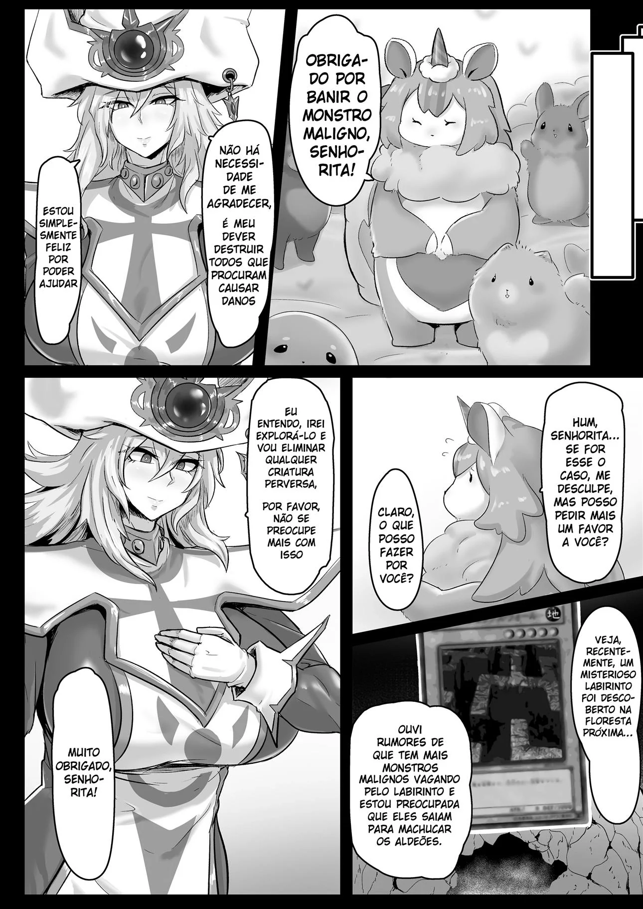 A Mística Silenciosa e os Monstros da Buceta Selvagem em Hentai HQ