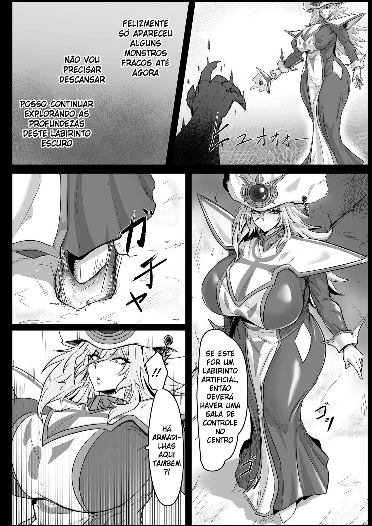 A Mística Silenciosa e os Monstros da Buceta Selvagem em Hentai HQ